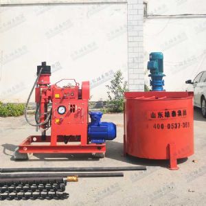 Grouting reinforcement drill